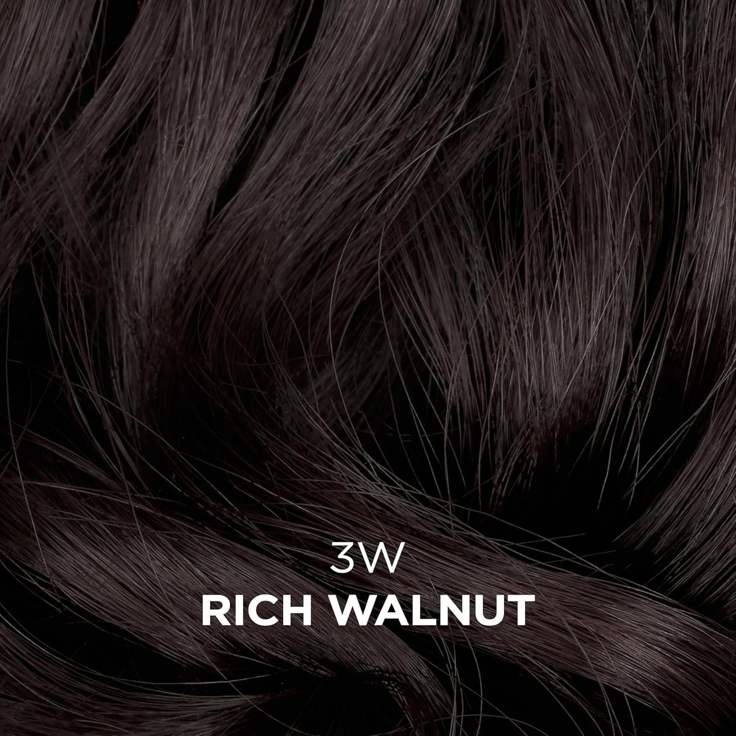 Beautiful Collection Rich Walnut 3W dark brown hair swatch semi permanent hair color for gray hair with glossy finish