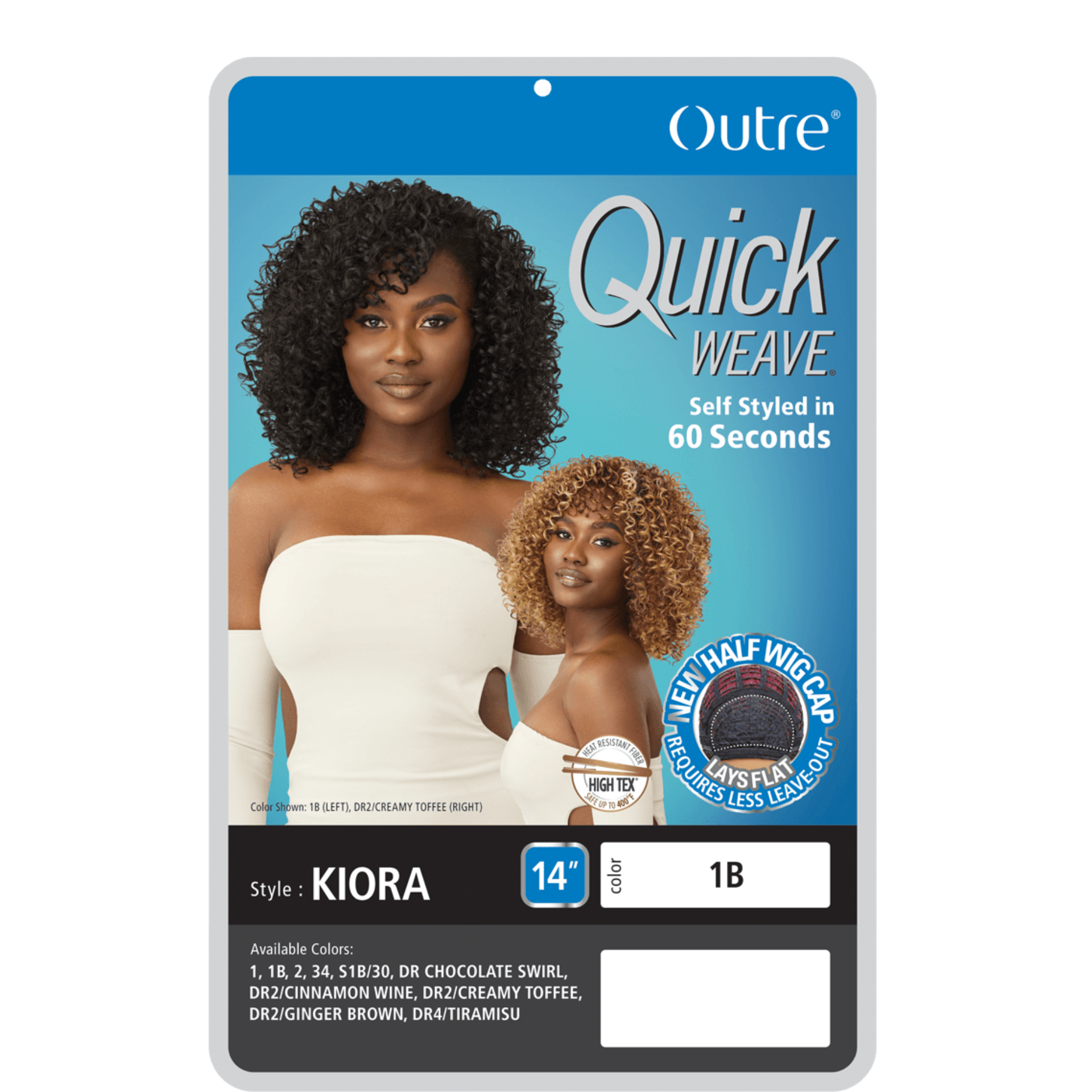 Quick Weave Synthetic Hair Half Wig Kiora 14"