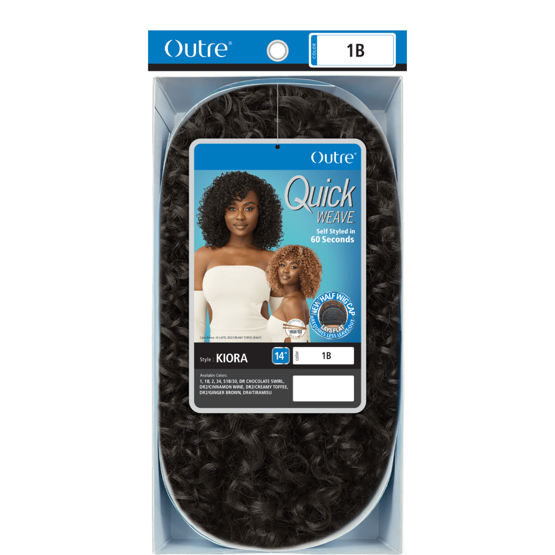 Quick Weave Synthetic Hair Half Wig Kiora 14"