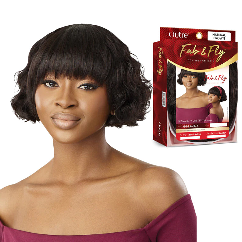 OUTRE Fab & Fly 100% Unprocessed Human Hair Full Wig - LAVINA