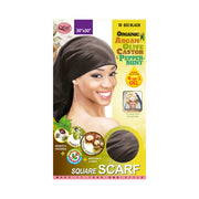 Foulard carré M&amp;M Qfitt [Biologique] [Noir] #833