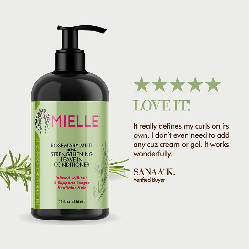 MIELLE ORGANICS Rosemary Mint Leave-In Conditioner 12oz