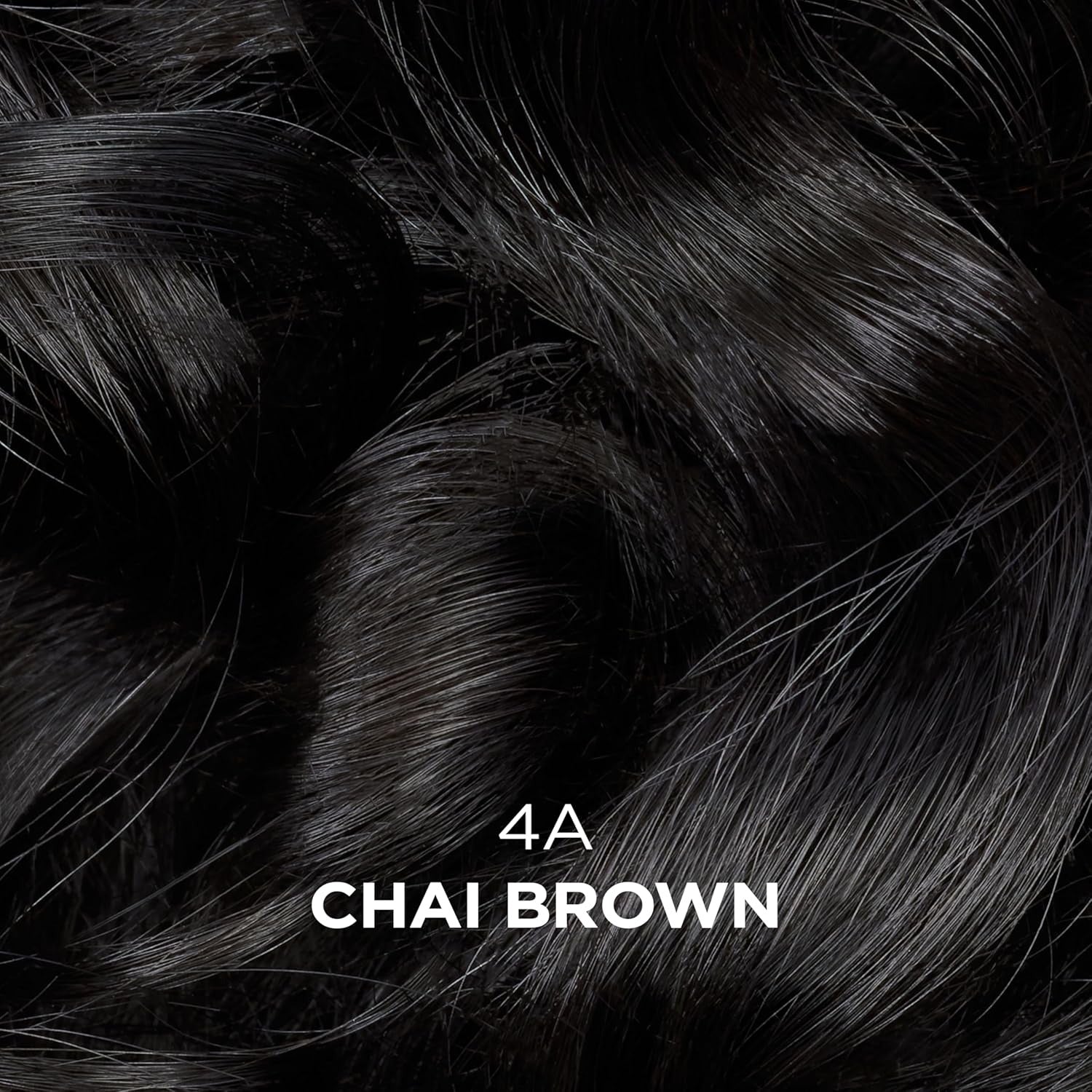Beautiful Collection 4A Chai Brown hair swatch semi permanent hair color for gray hair rich natural dark brown shine