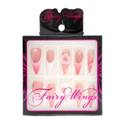 FAIRY WINGS Faux Ongles Faits À La Main Stiletto Classique [W0094]