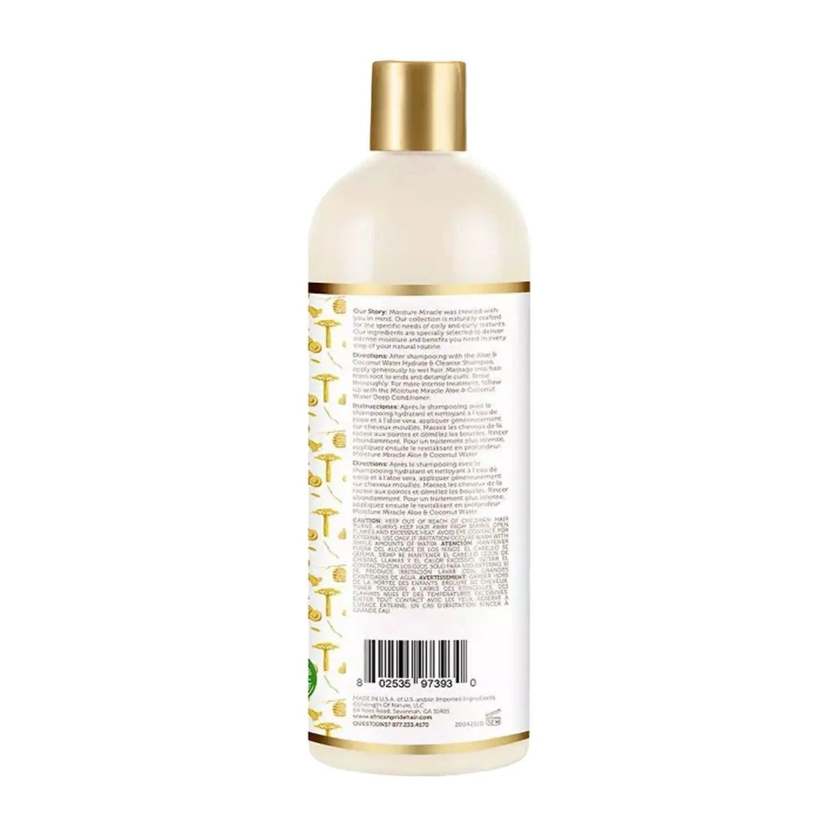 AFRICAN PRIDE Moisture Miracle Après-shampoing à l'aloe et à l'eau de coco 12oz
