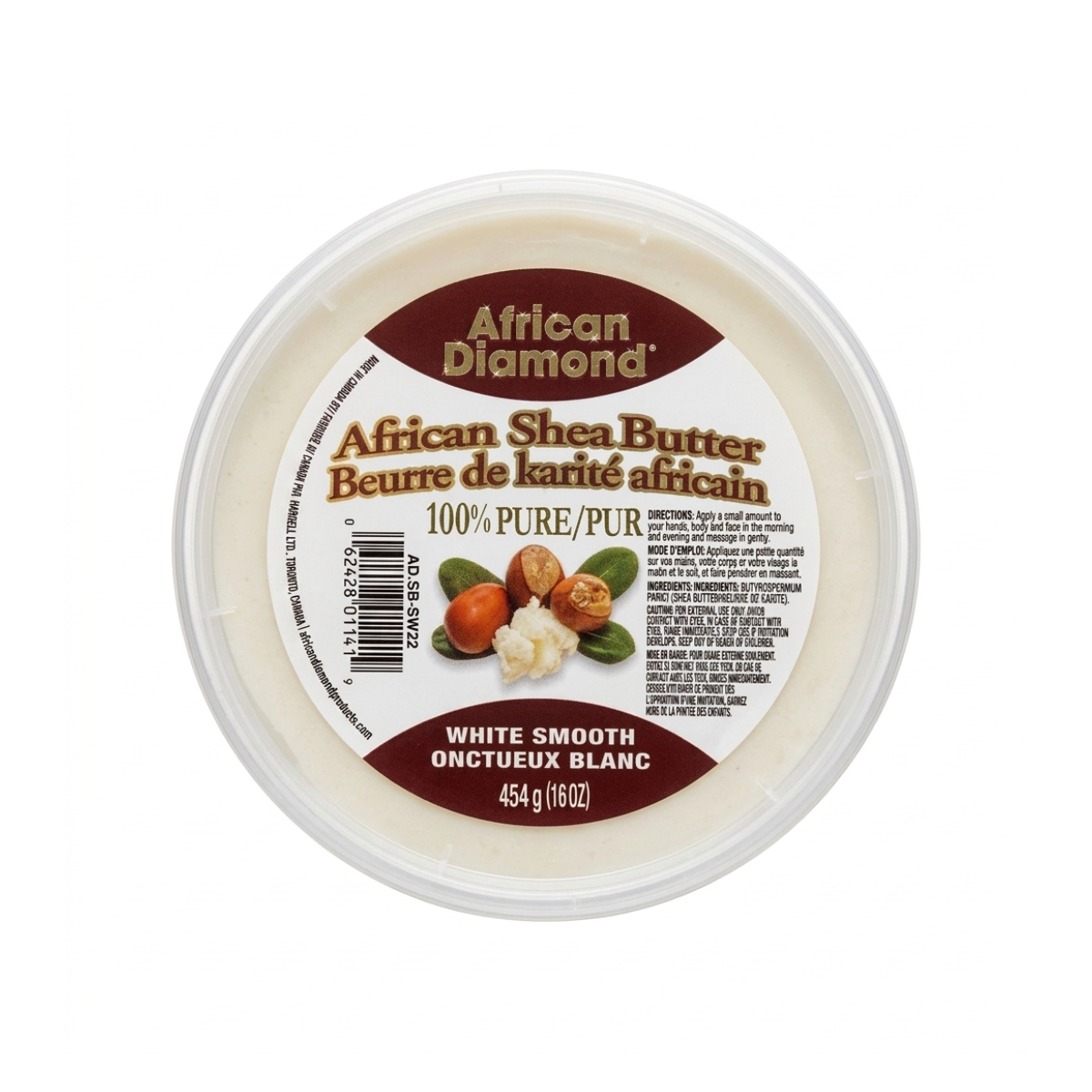 African Diamond Shea Butter [White Smooth] 16oz