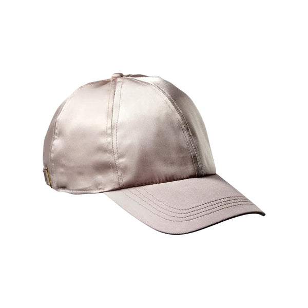 All Over Silky Satin Baseball Cap [Beige] #FH010