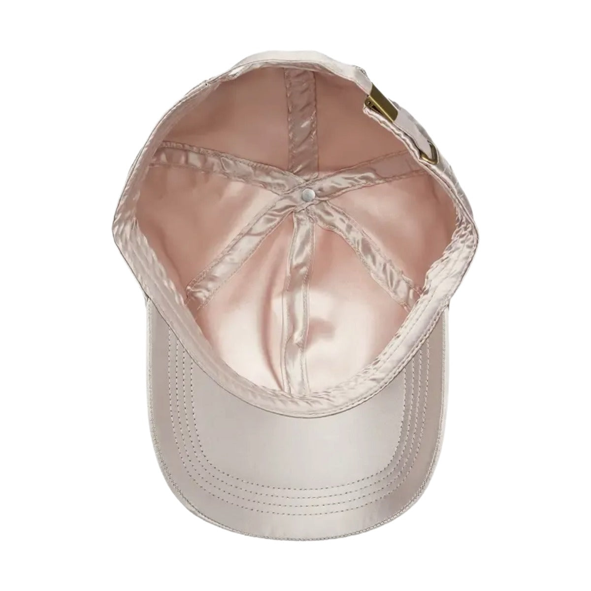 Casquette de baseball en satin soyeux [Beige] #FH010