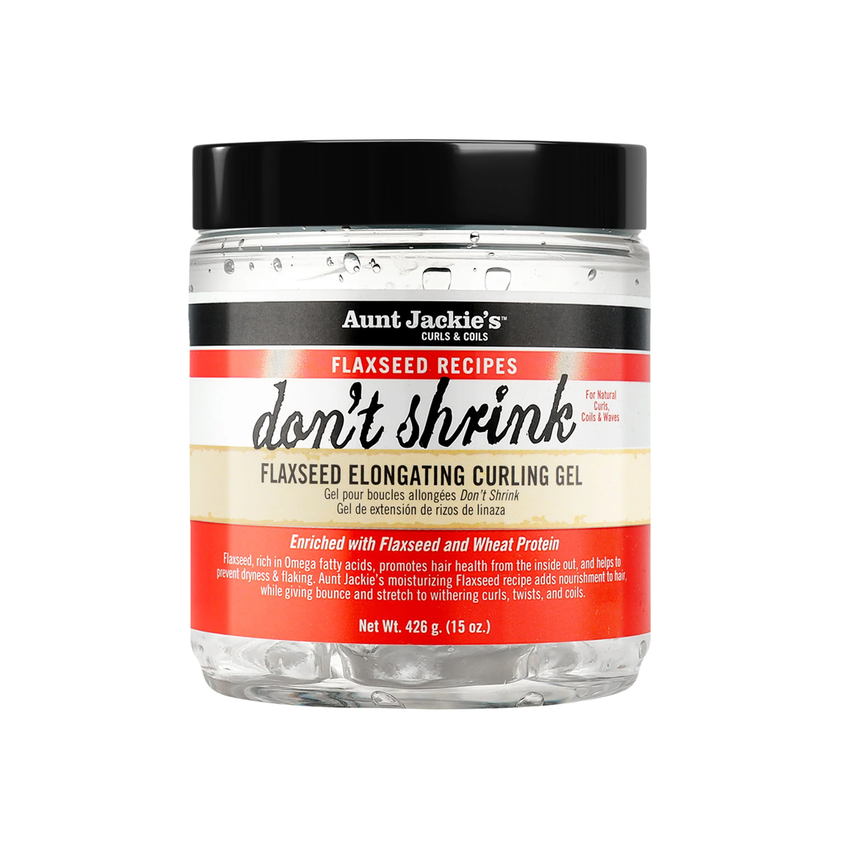 Aunt Jackie's Flaxseed Recipes Don’t Shrink Elongating Curling Gel 15oz