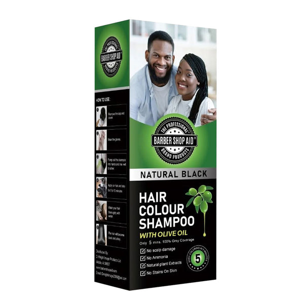 Shampoing colorant pour cheveux [Noir naturel]