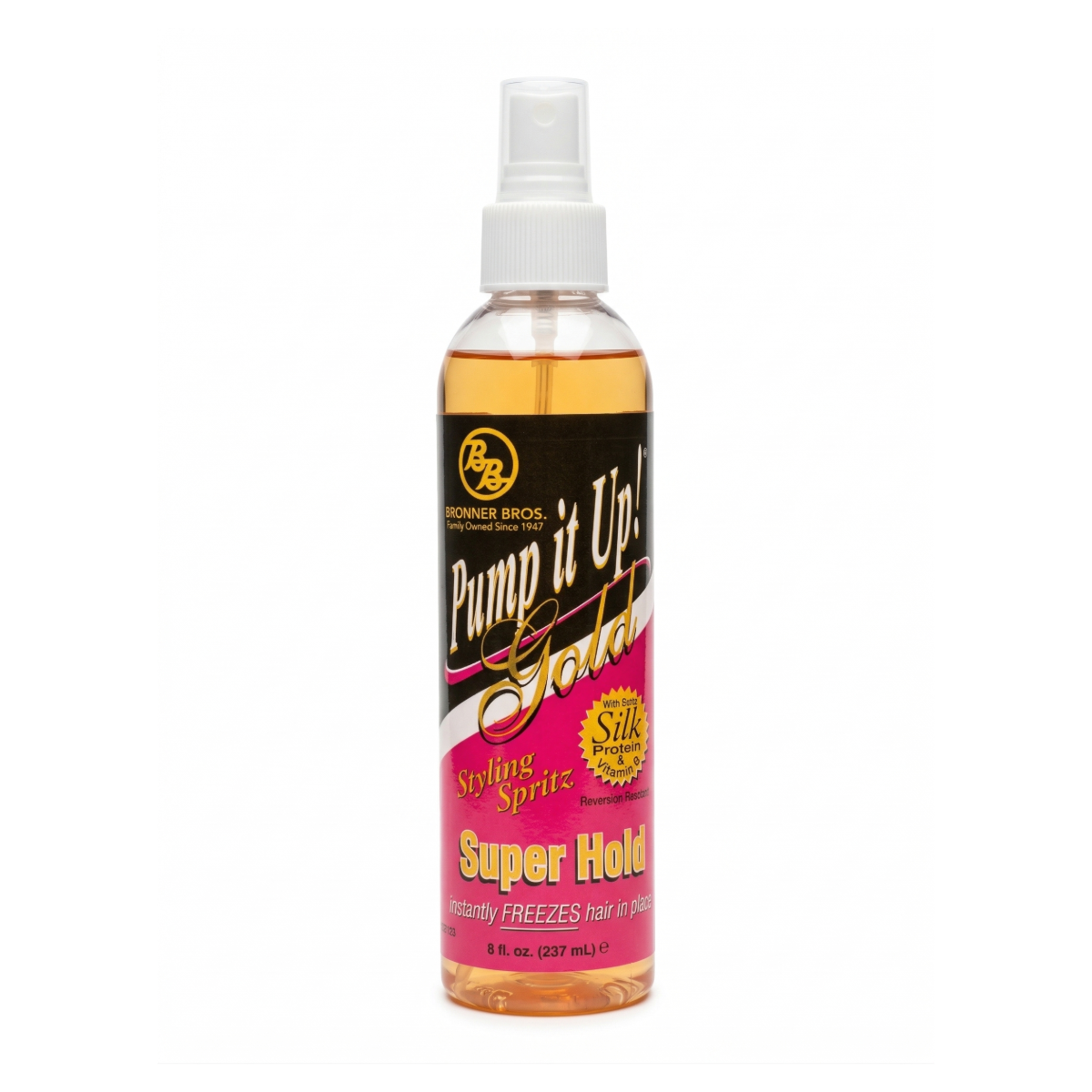BB Pump It Up! Gold Styling Spritz [Super Hold] 8oz
