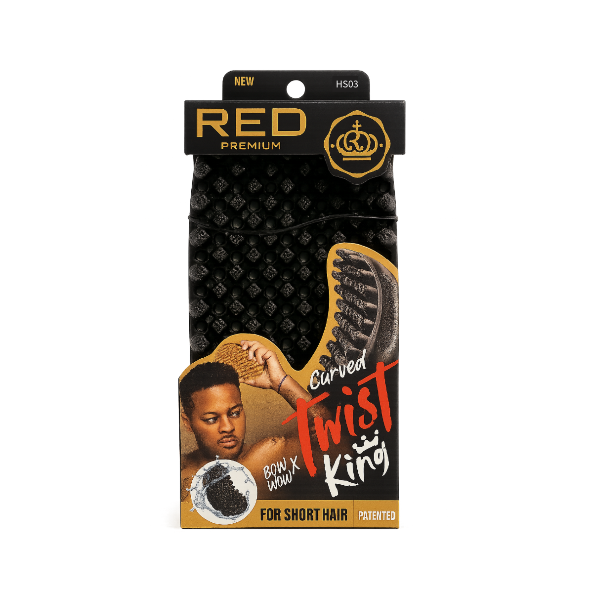 Bow Wow X Twist King Premium Luxury Twist Styler Brush [Curved & Densed] #HS03