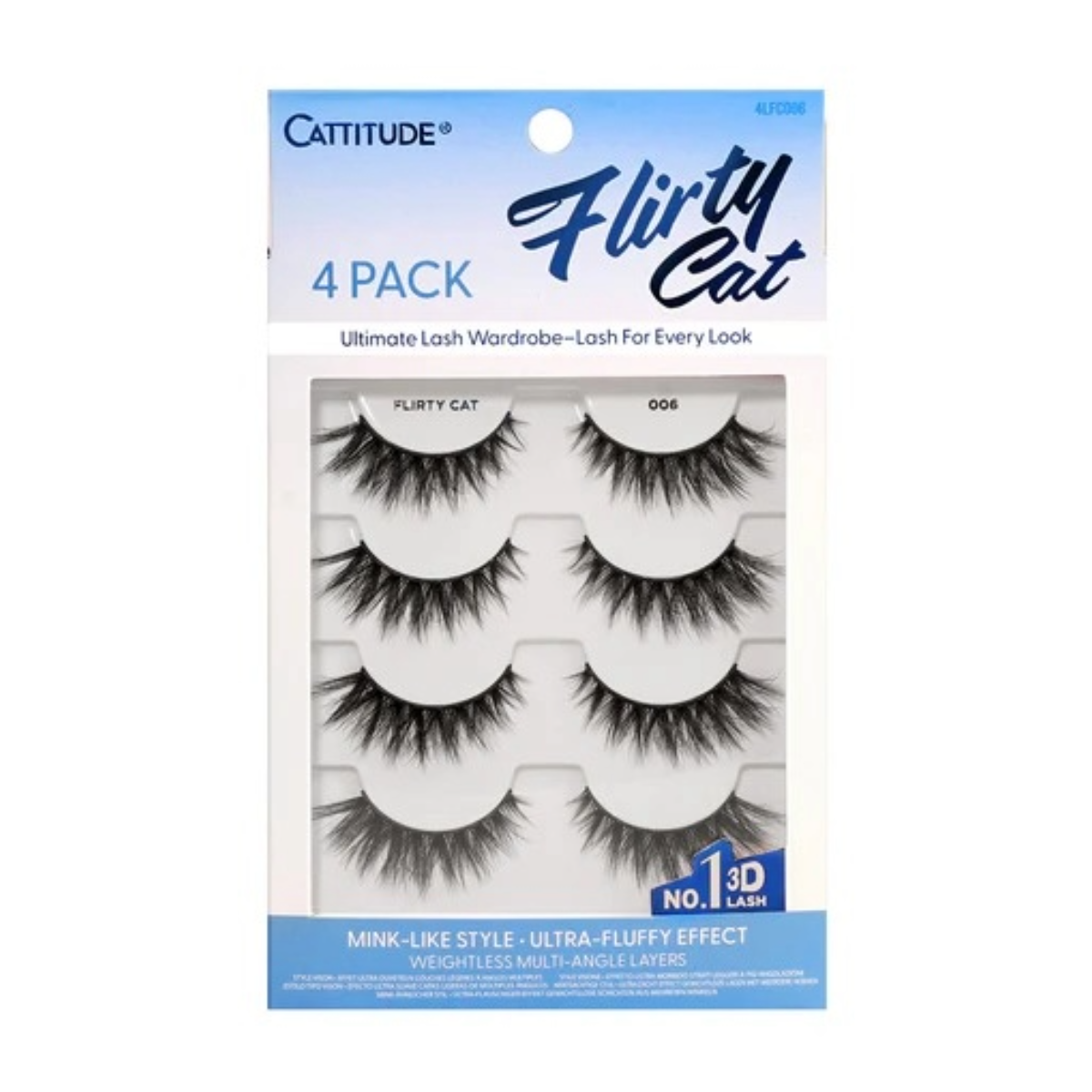 Cattitude Lash Flirty Cat 4 paires #4LFC006