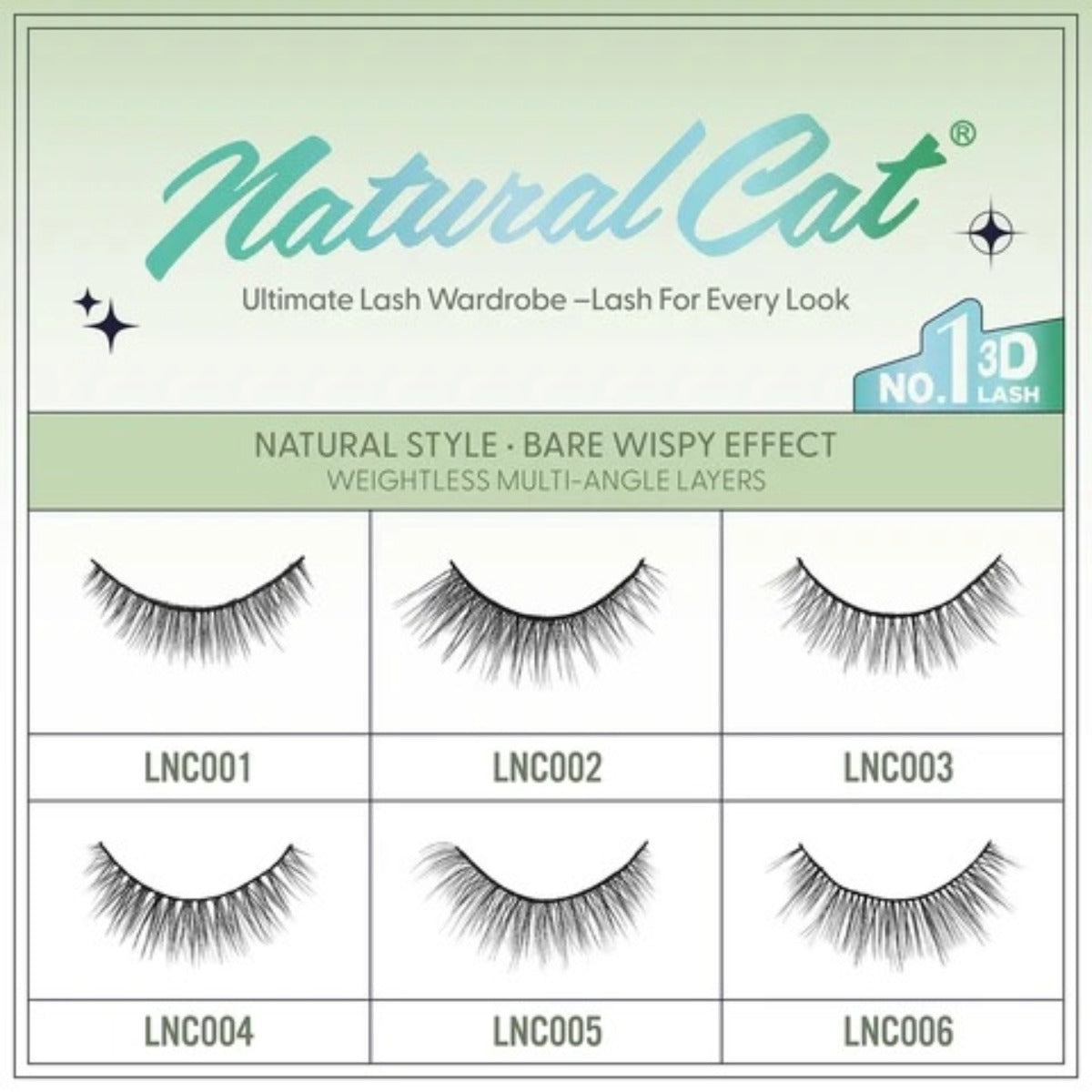 Cattitude Lash Naturel Chat 4 Paires #4LNC001