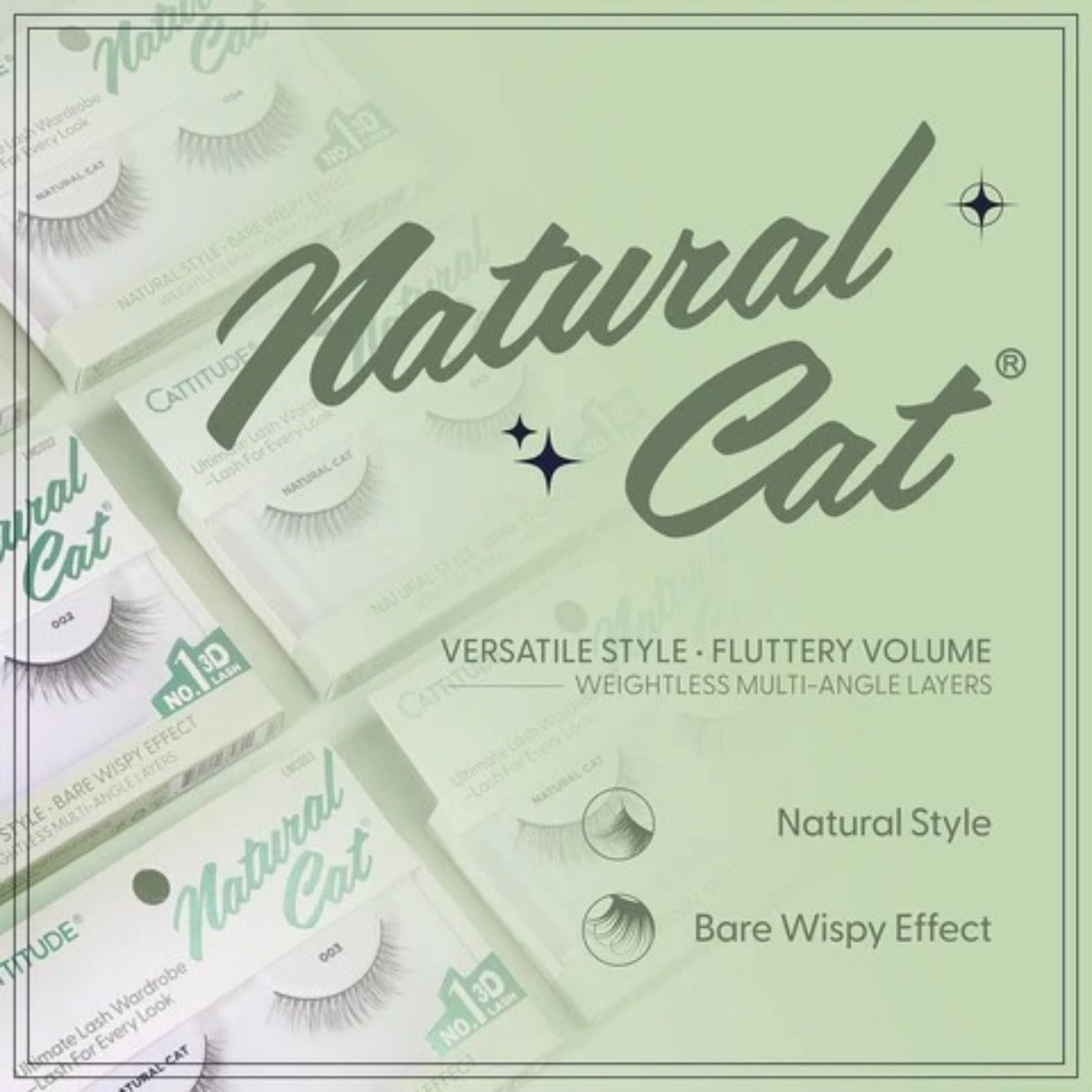 Cattitude Lash Naturel Chat 4 Paires #4LNC001