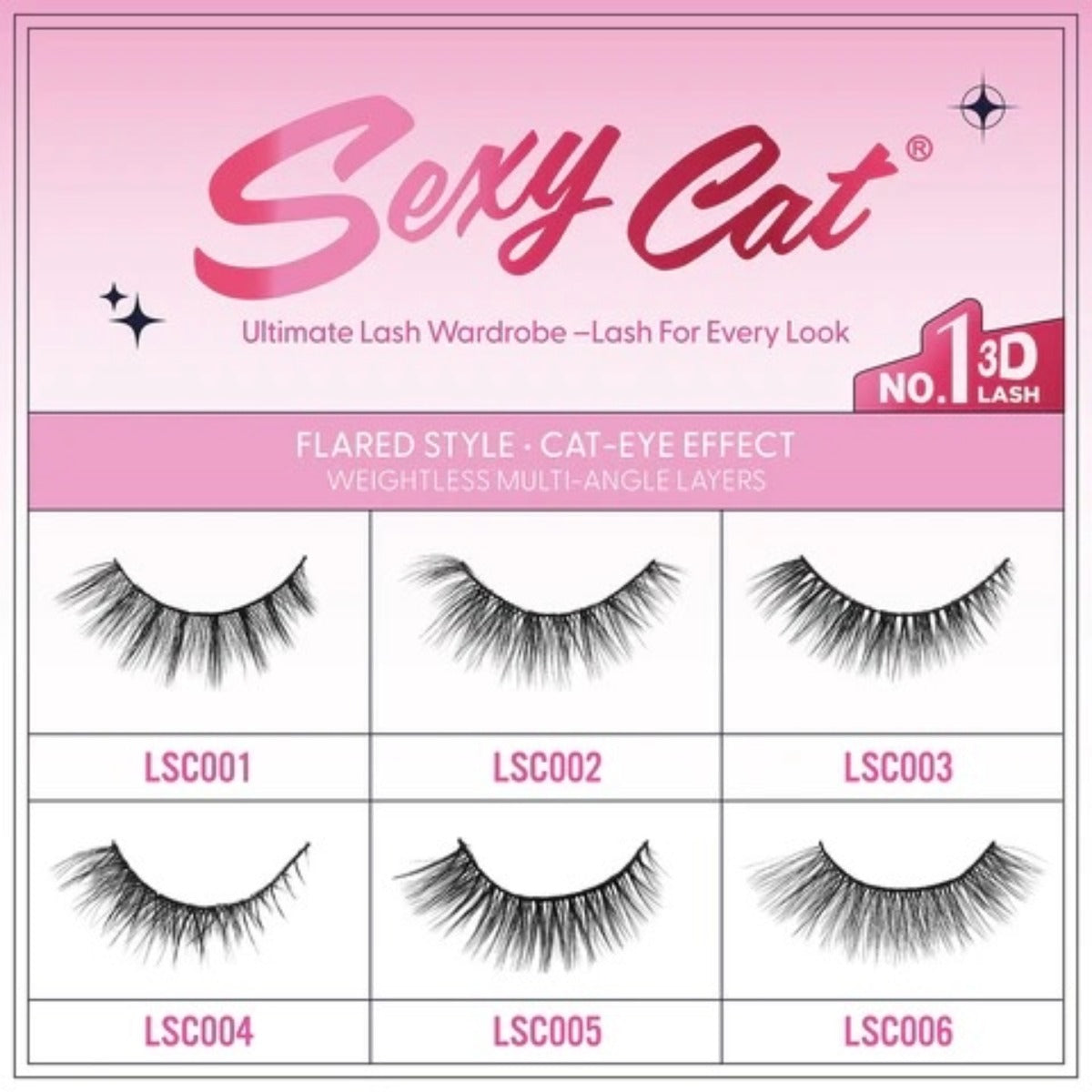 Cattitude Lash Sexy Cat 4 paires #4LSC004