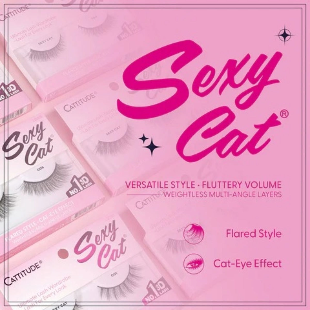 Cattitude Lash Sexy Cat 4 paires #4LSC003