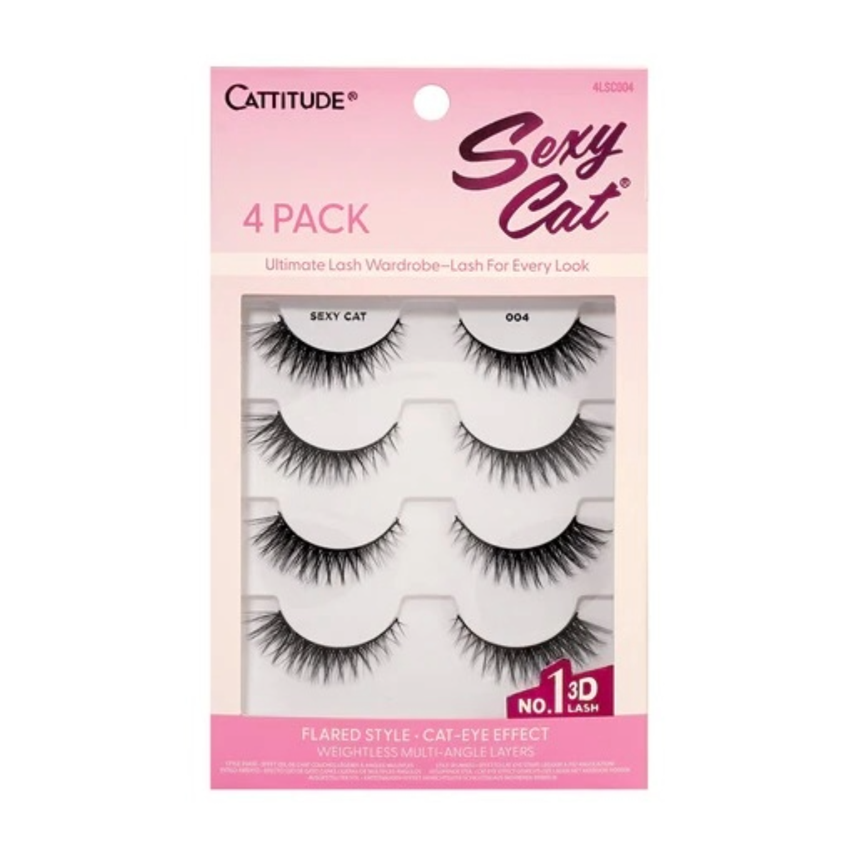 Cattitude Lash Sexy Cat 4 paires #4LSC004