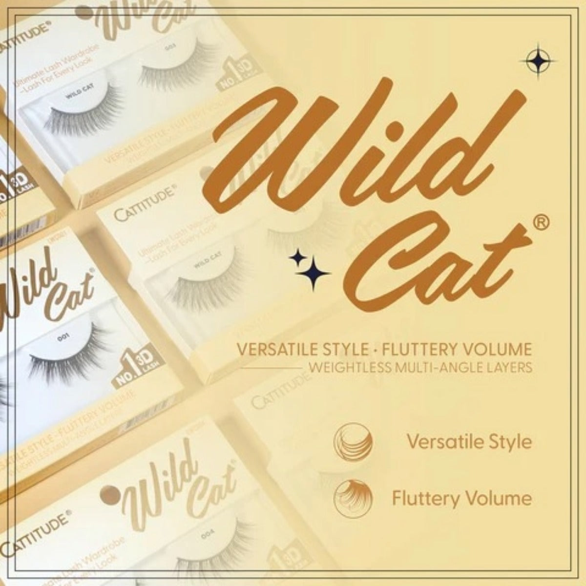 Cattitude Lash Wild Cat 4 Paires #4LWC004