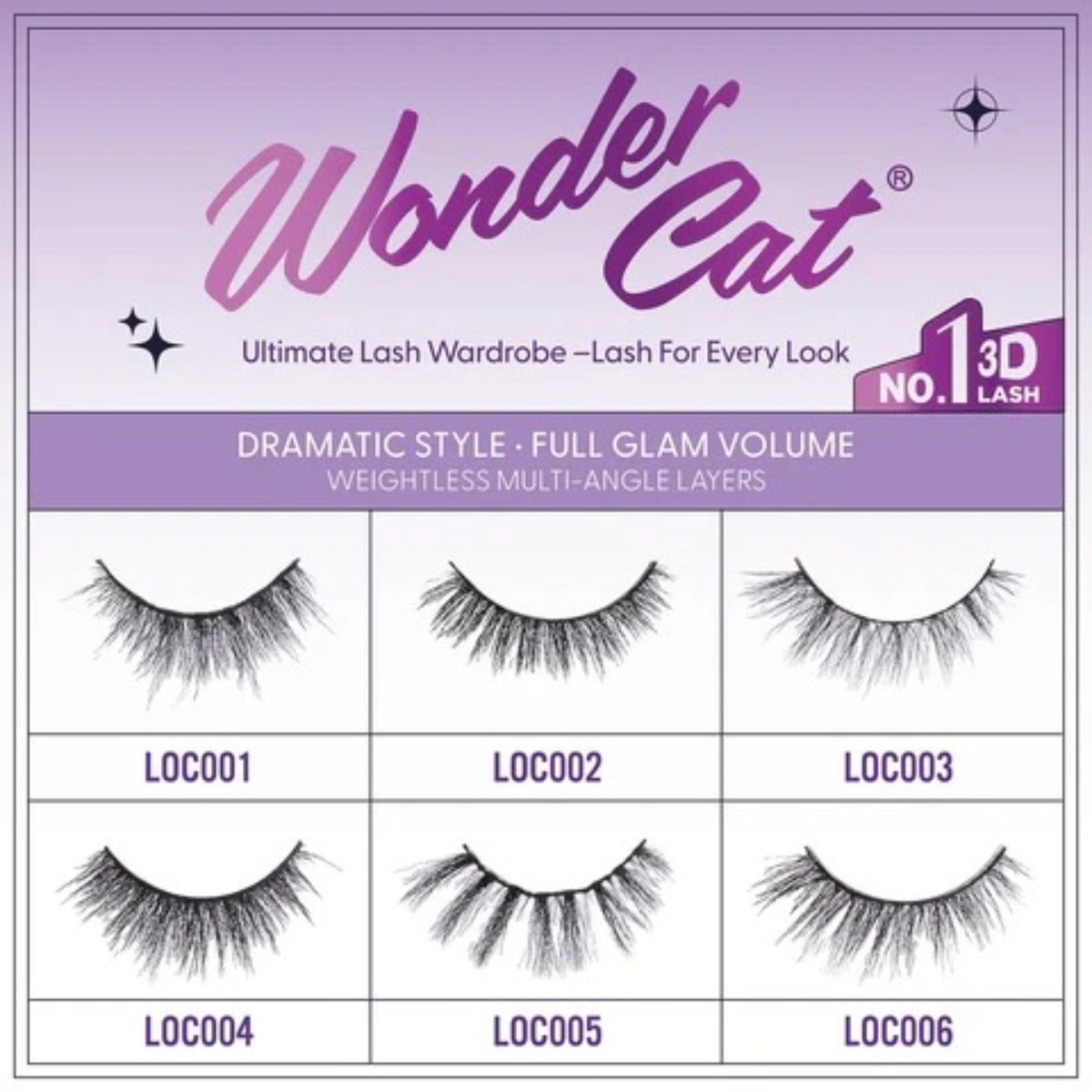 Cattitude Lash Wonder Cat 4 paires #4LOC002