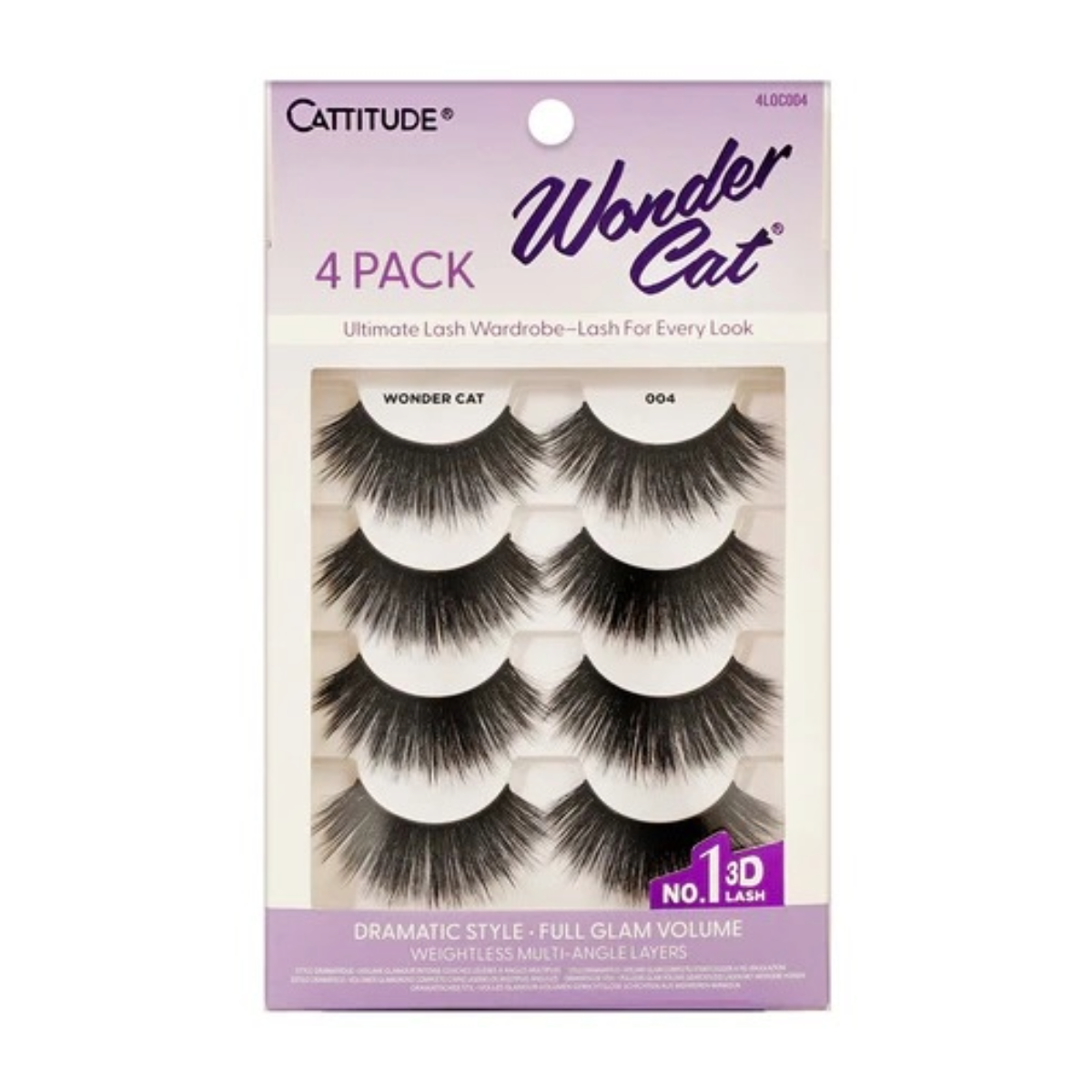 Cattitude Lash Wonder Cat 4 paires #4LOC004