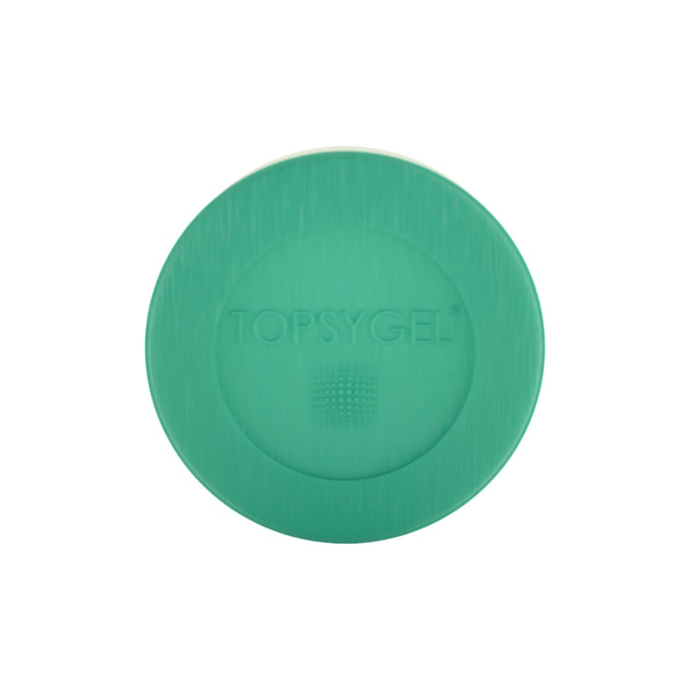 TOPSYGEL green round soap bar embossed TOPSYGEL gentle cleansing clarifying soap for face and body