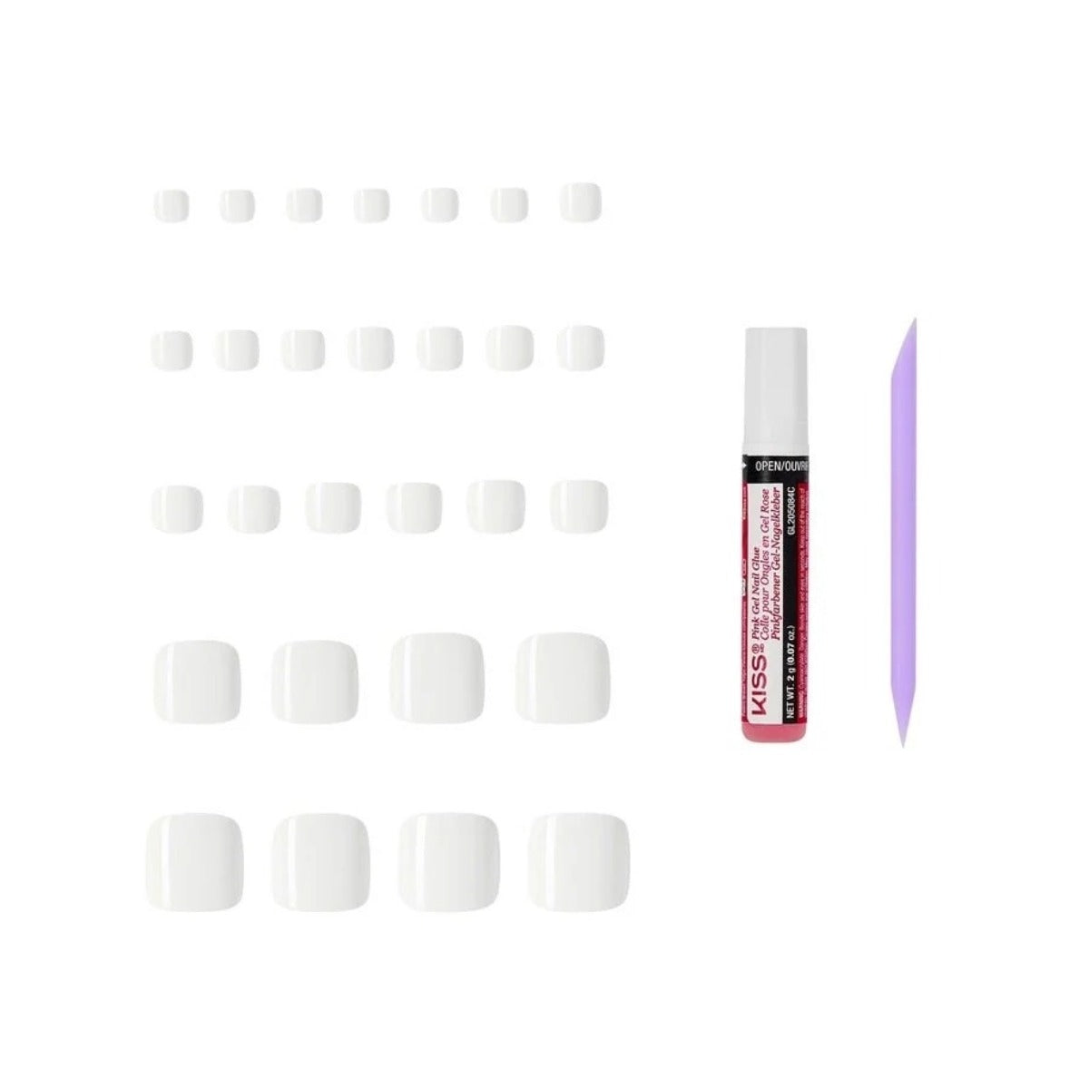 Color Wider Fit Toenails [Pristine] #CFCT100
