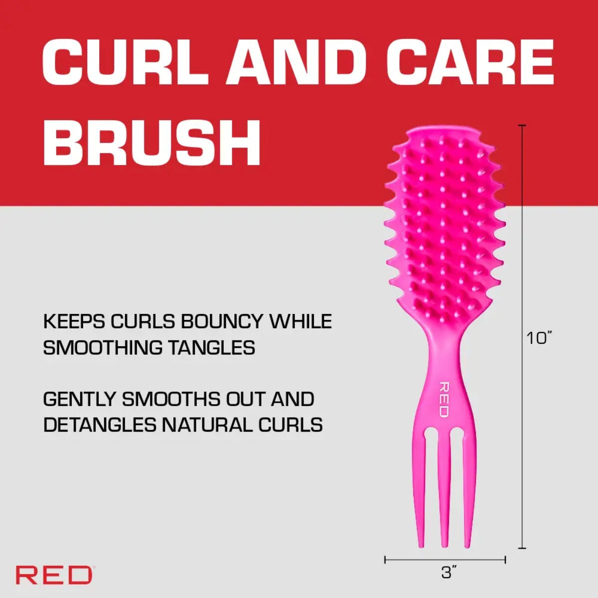 Curl & Care Brosse Démêlante [Rose] #HH273