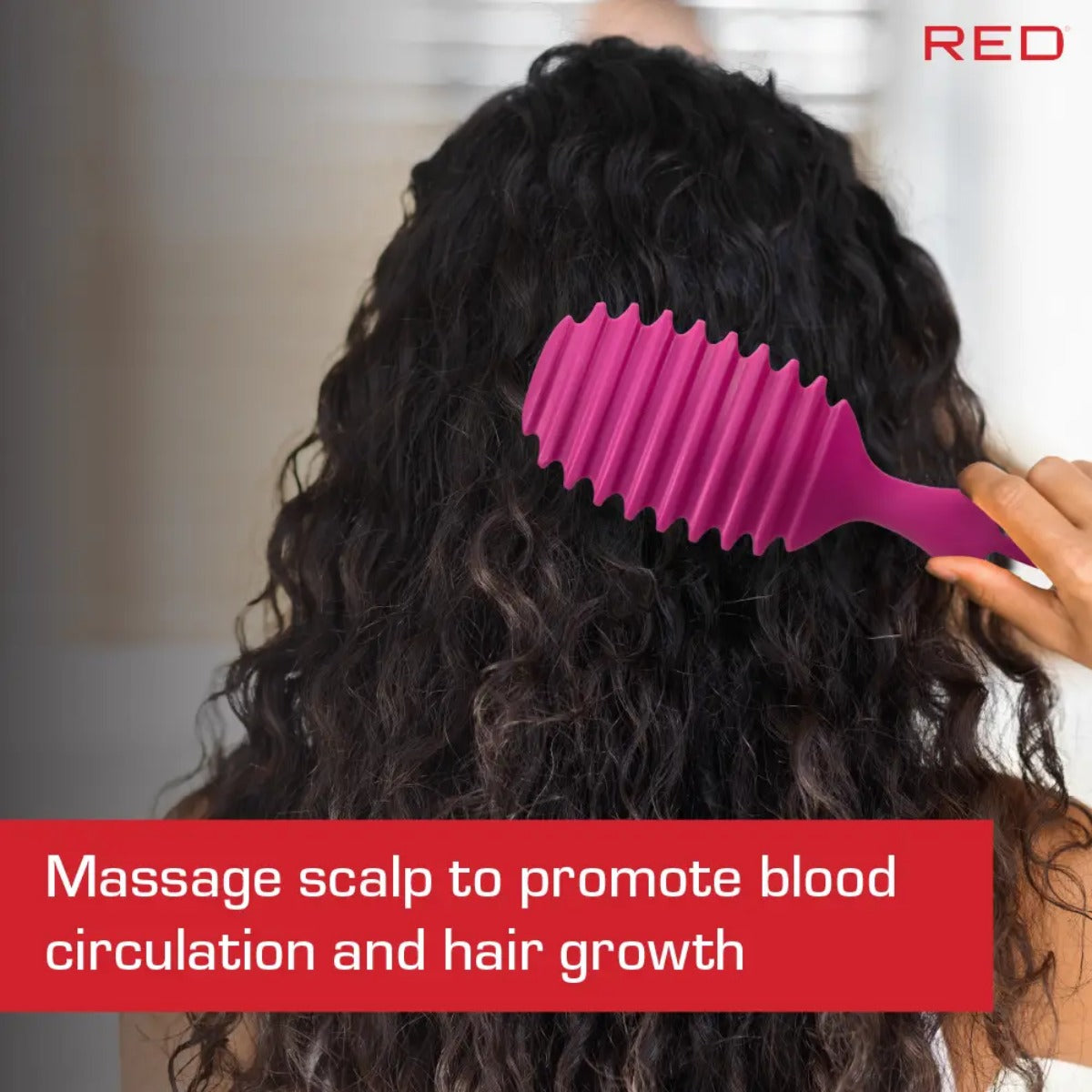 Curl & Care Brosse Démêlante [Rose] #HH273