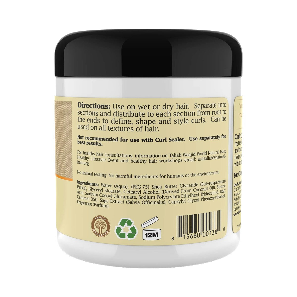 Crème pour boucles bouclées TALIAH WAAJID CURLS WAVES NATURALS