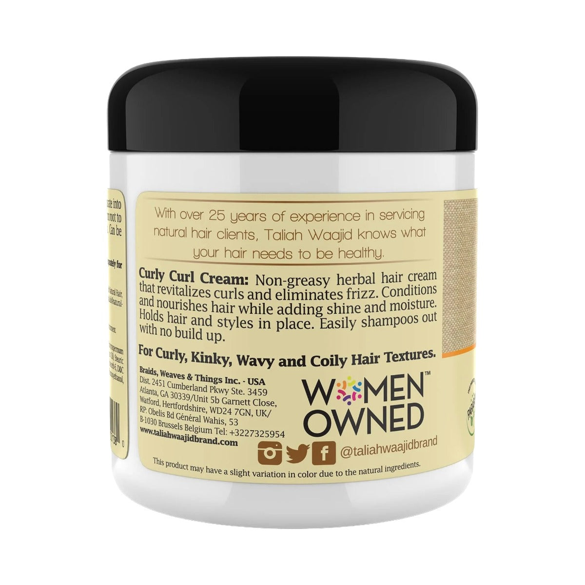 Crème pour boucles bouclées TALIAH WAAJID CURLS WAVES NATURALS