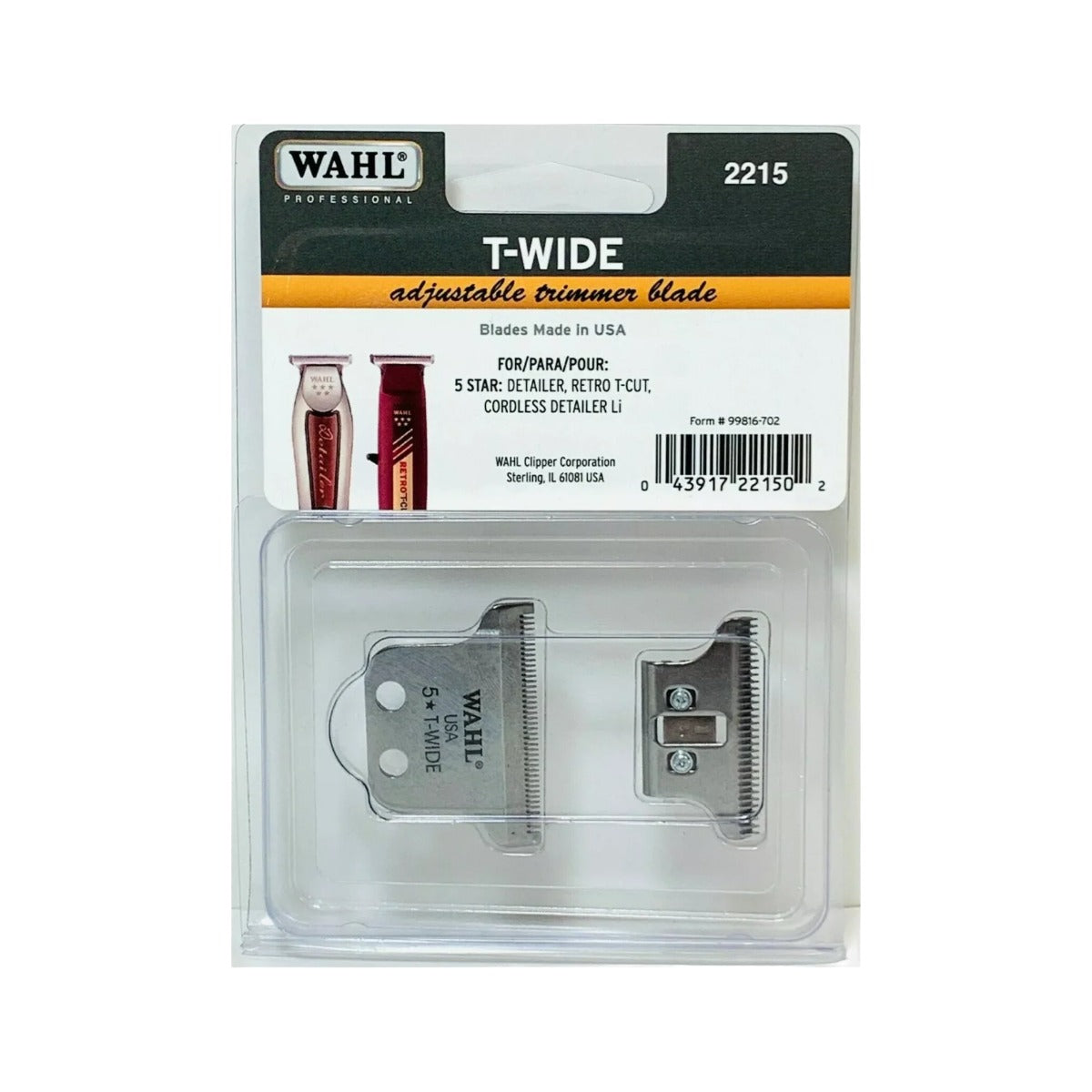 WAHL #2215 5-Star Detailer Blade (T-Wide)