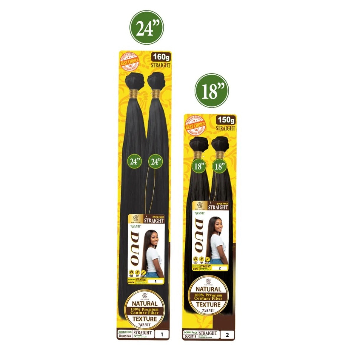 Duo Cheveux Lisses 2x