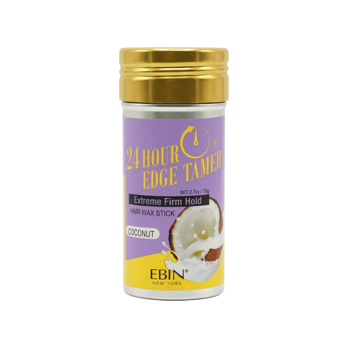EBIN Cire à cheveux pour bordures tenue 24 heures Bâton [Coconut] 2,7 oz