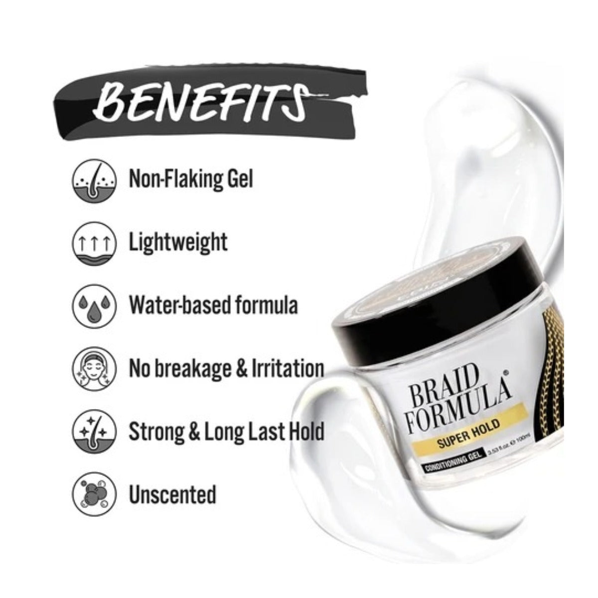 EBIN Braid Formula Gel [Super Hold] 11oz