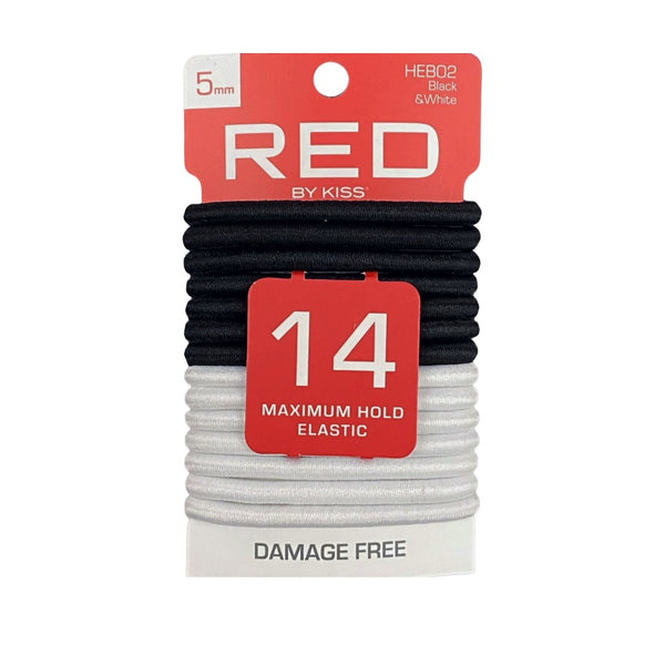 Elastic Hair Band 5mm 14pcs #HEB02 [Black & White]