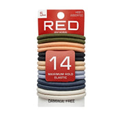 Elastic Hair Band 5mm 14pcs #Heb11 [Assorted Multi Color]