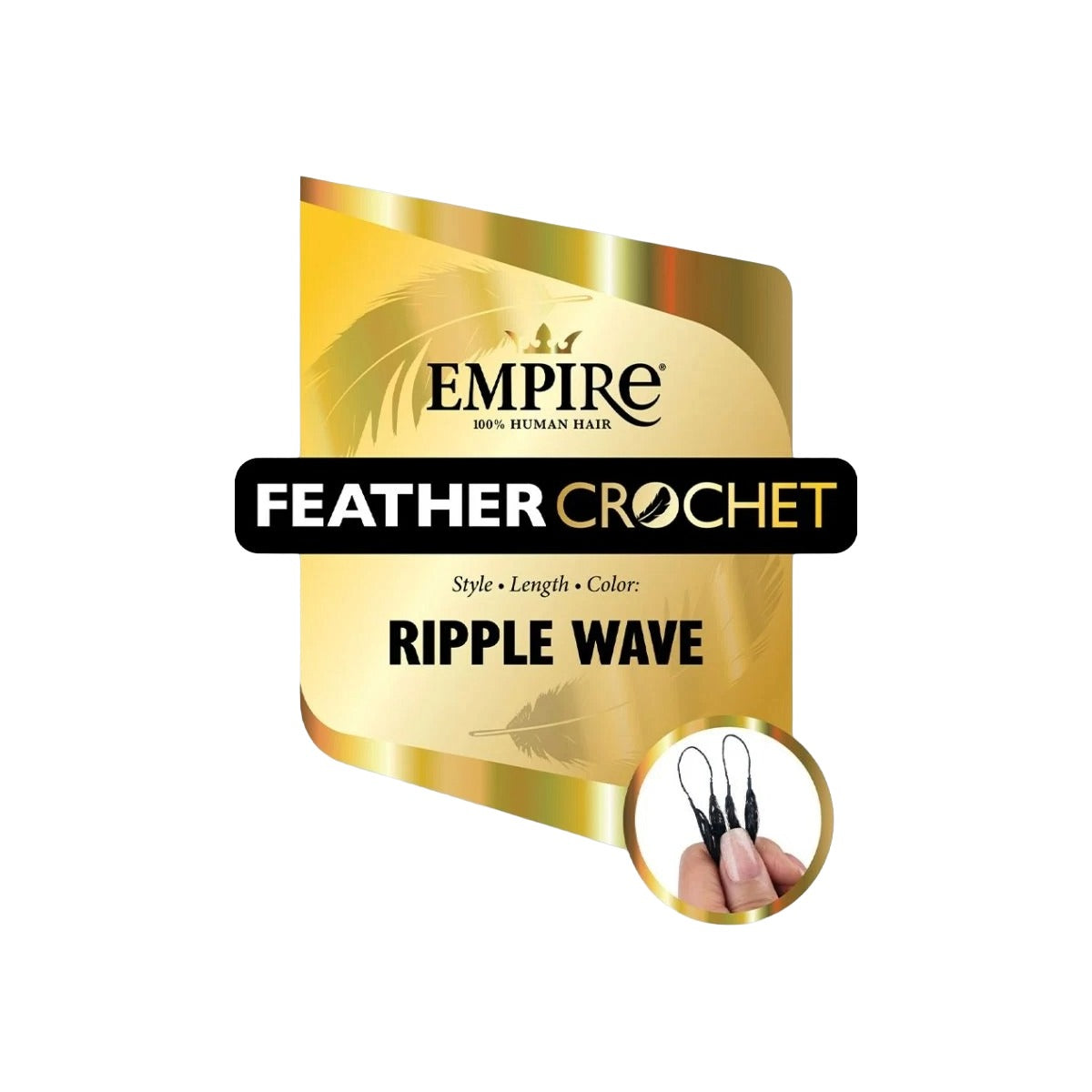 Empire Plume Crochet Vague Ondulée