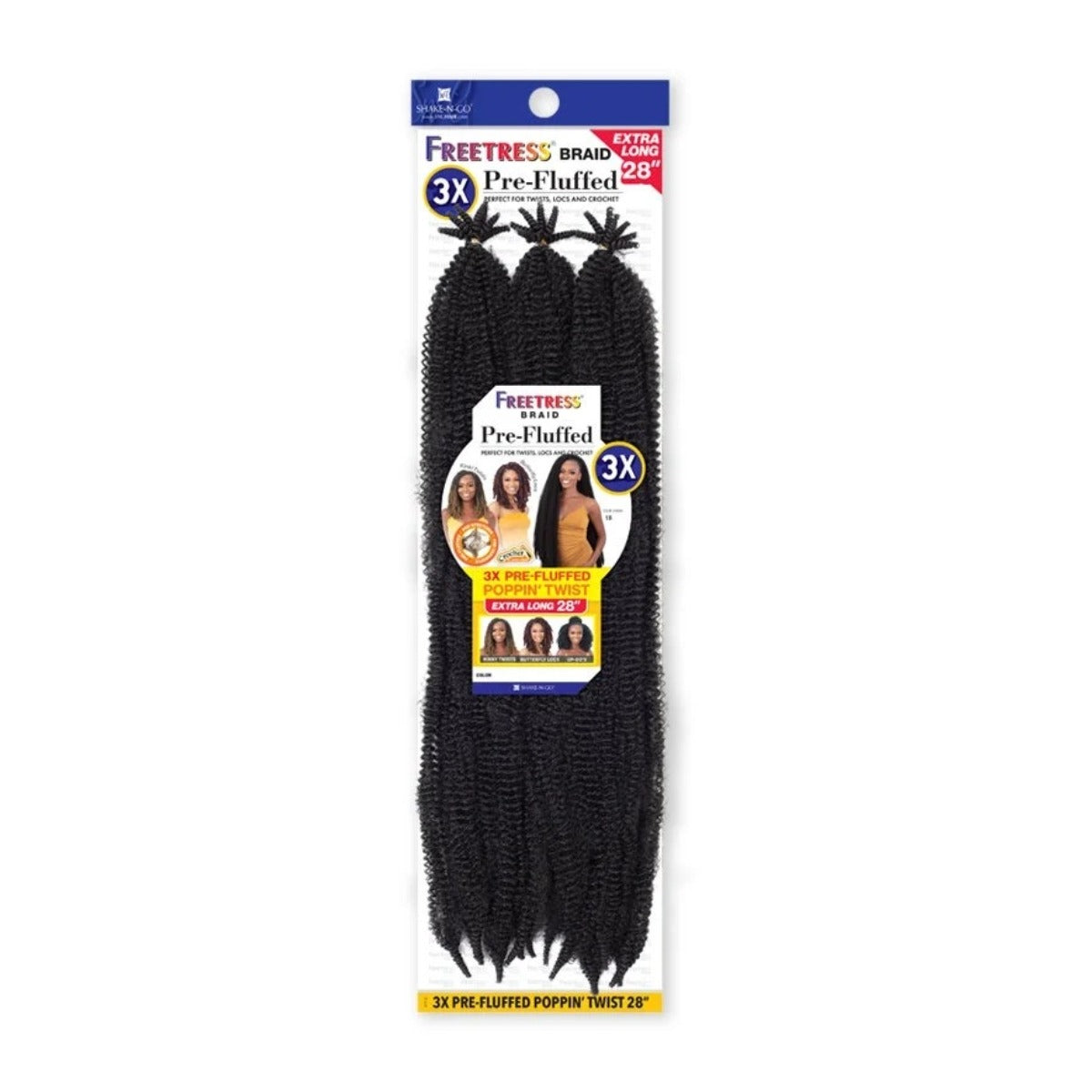 Freetress Pre-Fluffed Poppin' Twist 28 3x