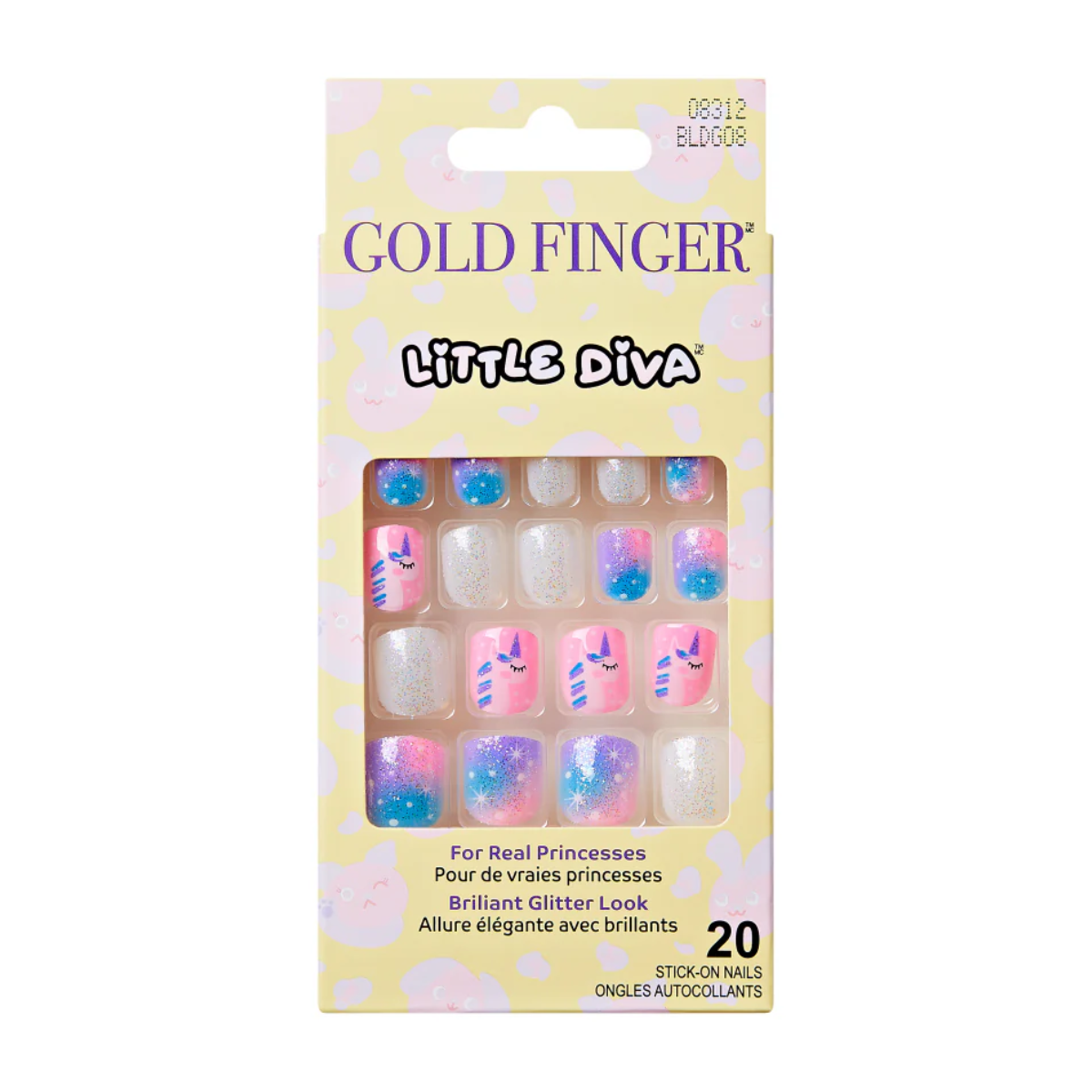 GOLD FINGER Little Diva Faux Ongles Autocollants [Fantasy Dream] #BLDG08