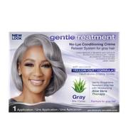 Kit de traitement doux Crème défrisante conditionnante sans soude [Gray]