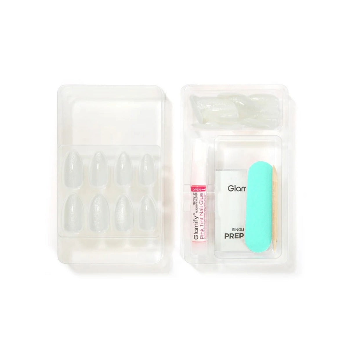 Glamify Naked Press On Nails [Almond Medium] #NTNK01