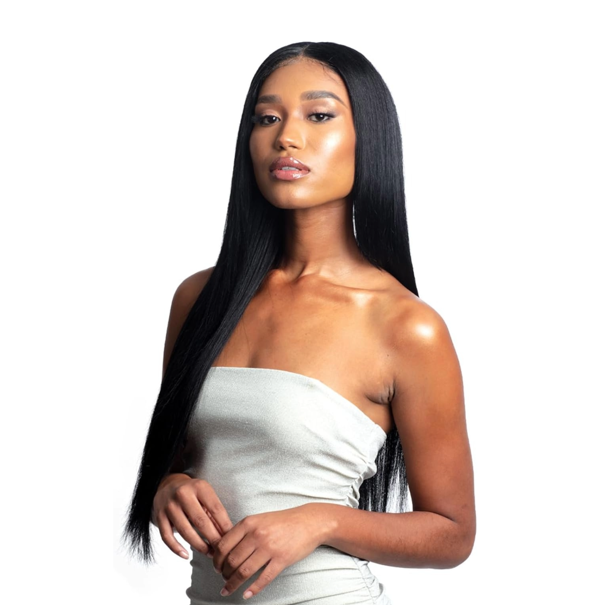 Glossy 4X4 Closure Straight 12"