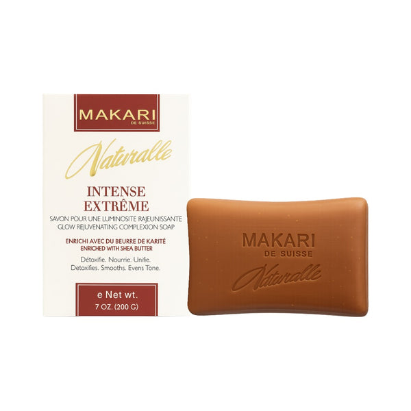 Makari Naturalle boxed Intense Extreme soap bar with shea butter glow rejuvenating complexion soap for detoxifying skin