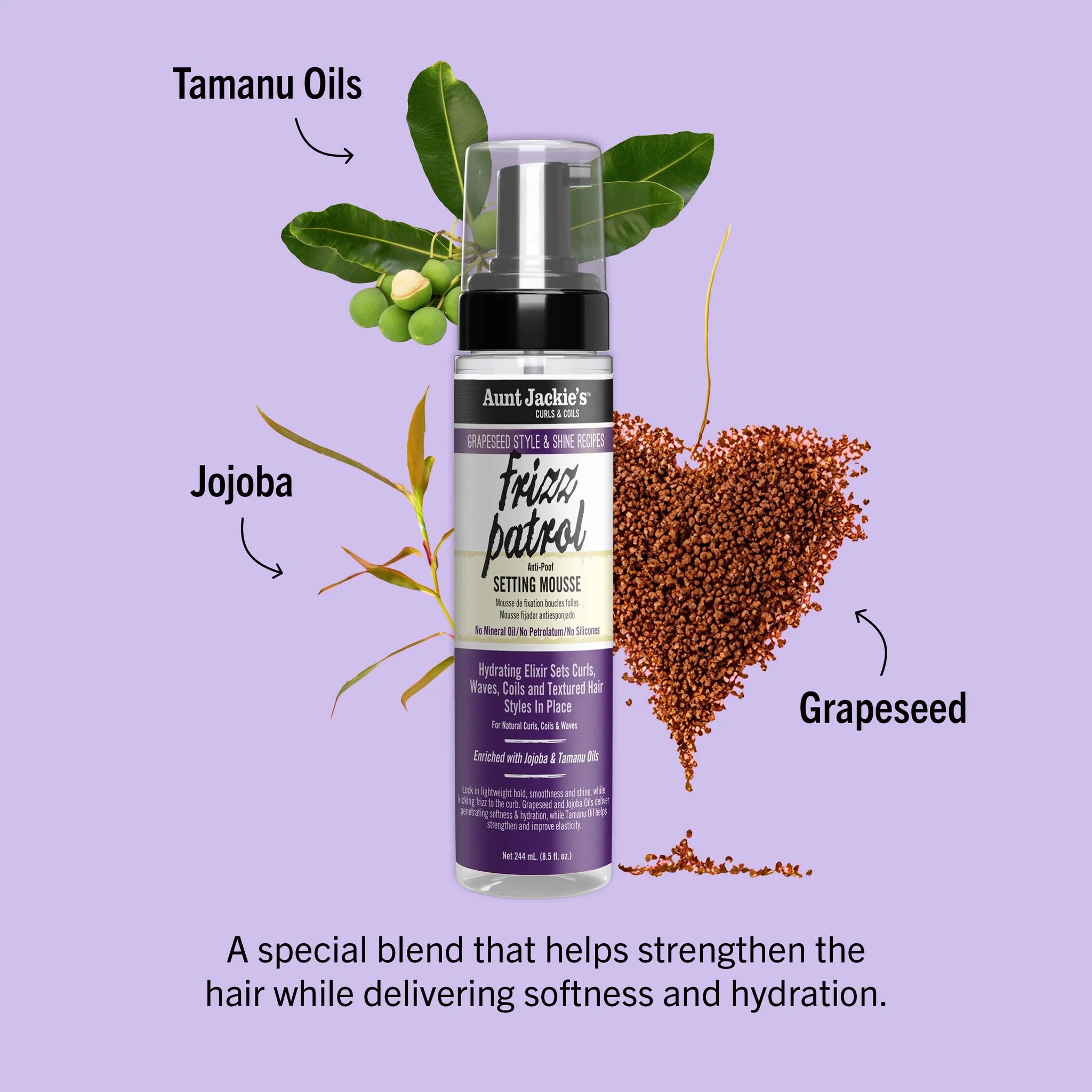 Mousse fixatrice Grapeseed Frizz Patrol