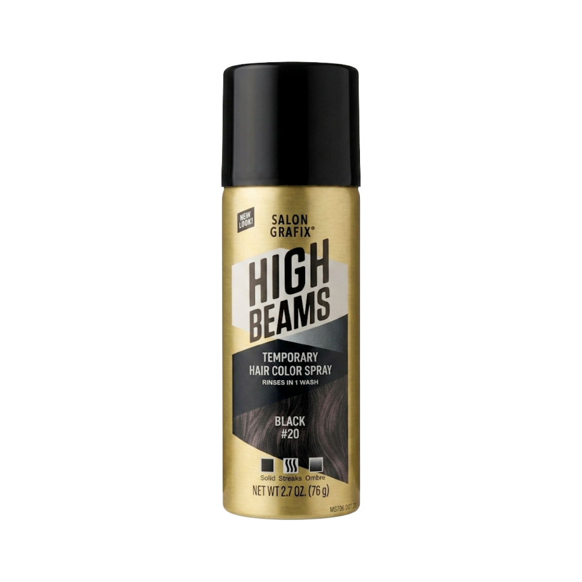HIGH beams Coloration temporaire en Spray [#20 - Noir] 2.7oz