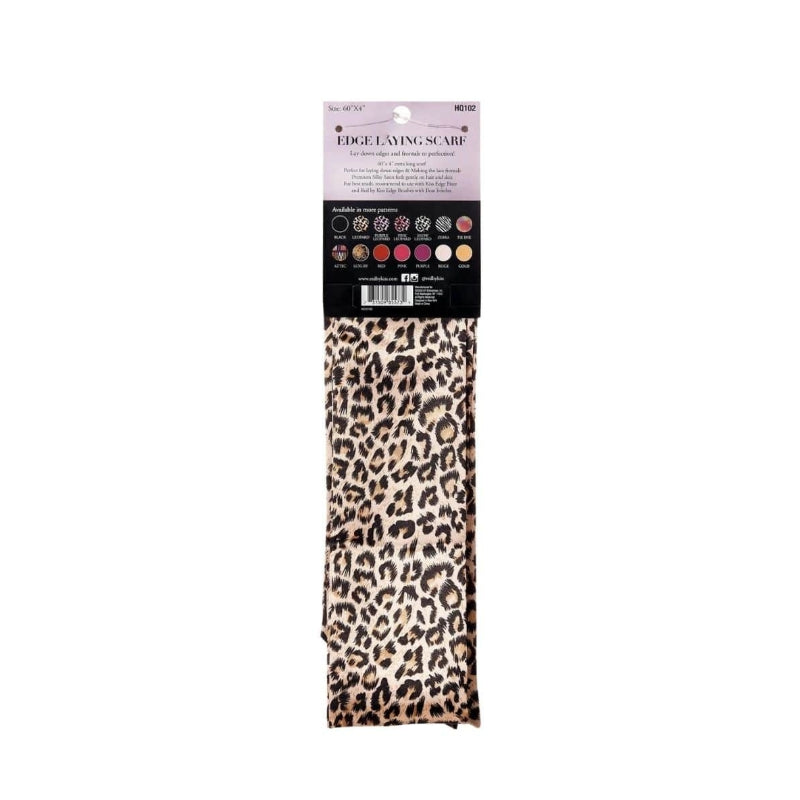 #HQ102 [Leopard] Super Sleek Edge Laying Scarf