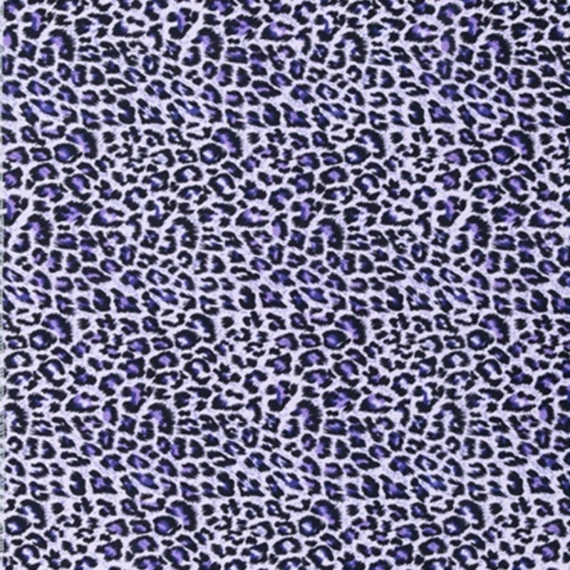 #HQ122 [Purple Leopard] Écharpe en satin soyeux 60"x16"