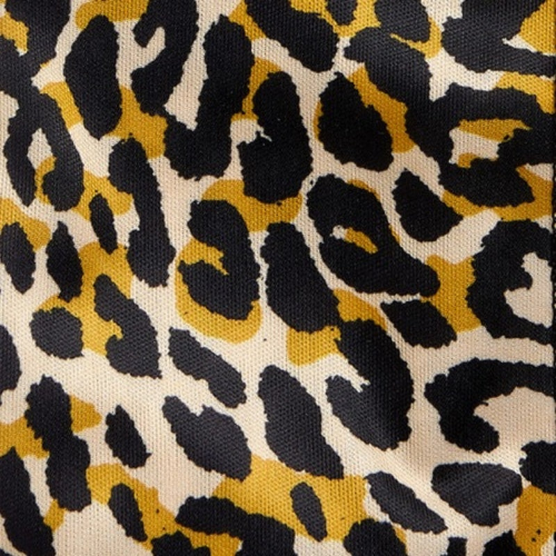 #HSFP05 [Léopard] Écharpe en satin soyeux 60"x16"