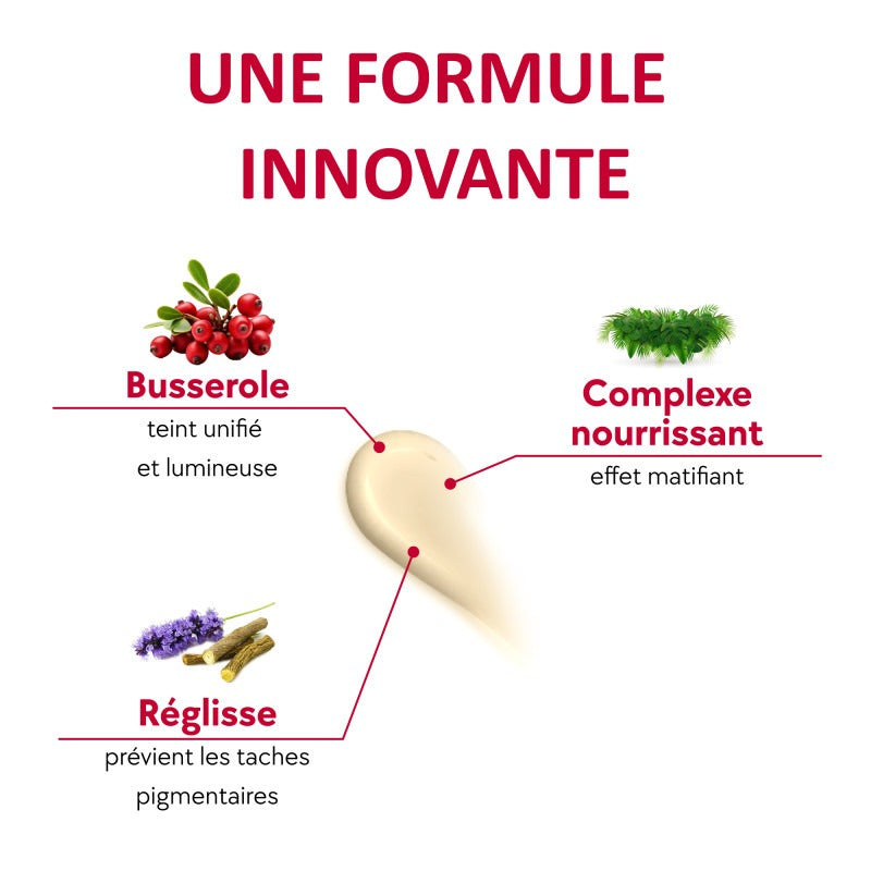 HT26 multi-lightening cream swatch with bearberry licorice and nourishing complex for bright even skin